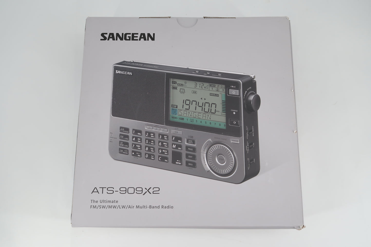 U19684 Used Sangean ATS-909X2 FM/SW/MW/LW/Air Multi-Band Portable Radio
