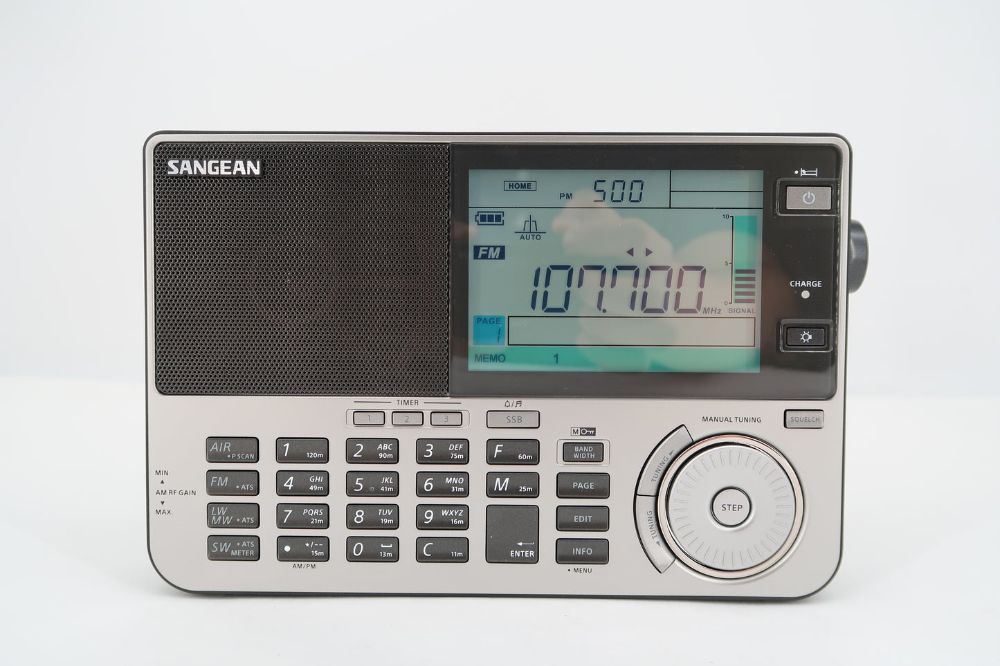U19684 Used Sangean ATS-909X2 FM/SW/MW/LW/Air Multi-Band Portable Radio