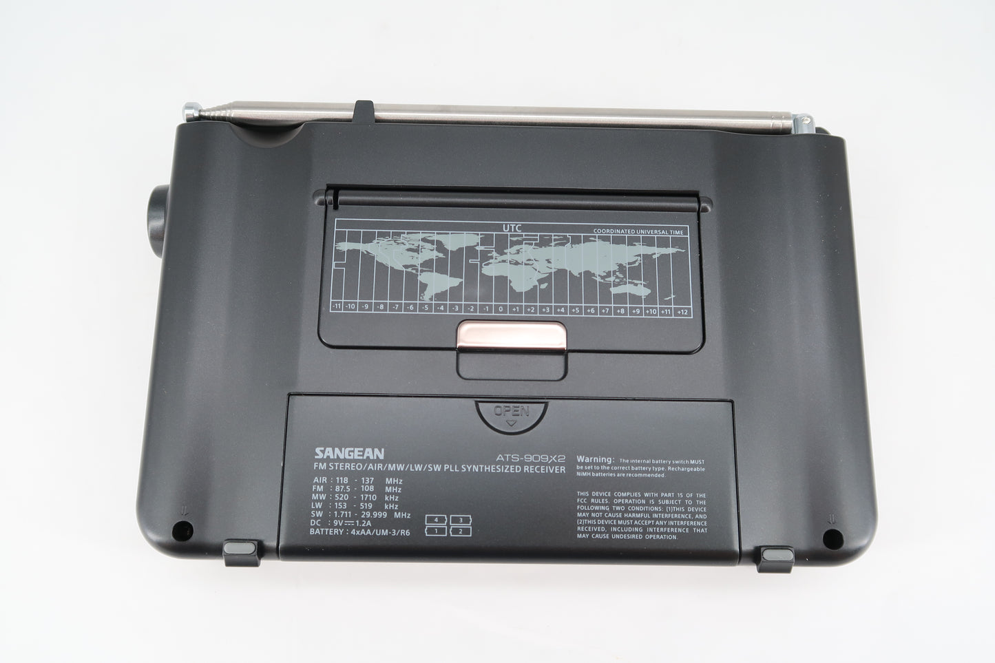 U19684 Used Sangean ATS-909X2 FM/SW/MW/LW/Air Multi-Band Portable Radio
