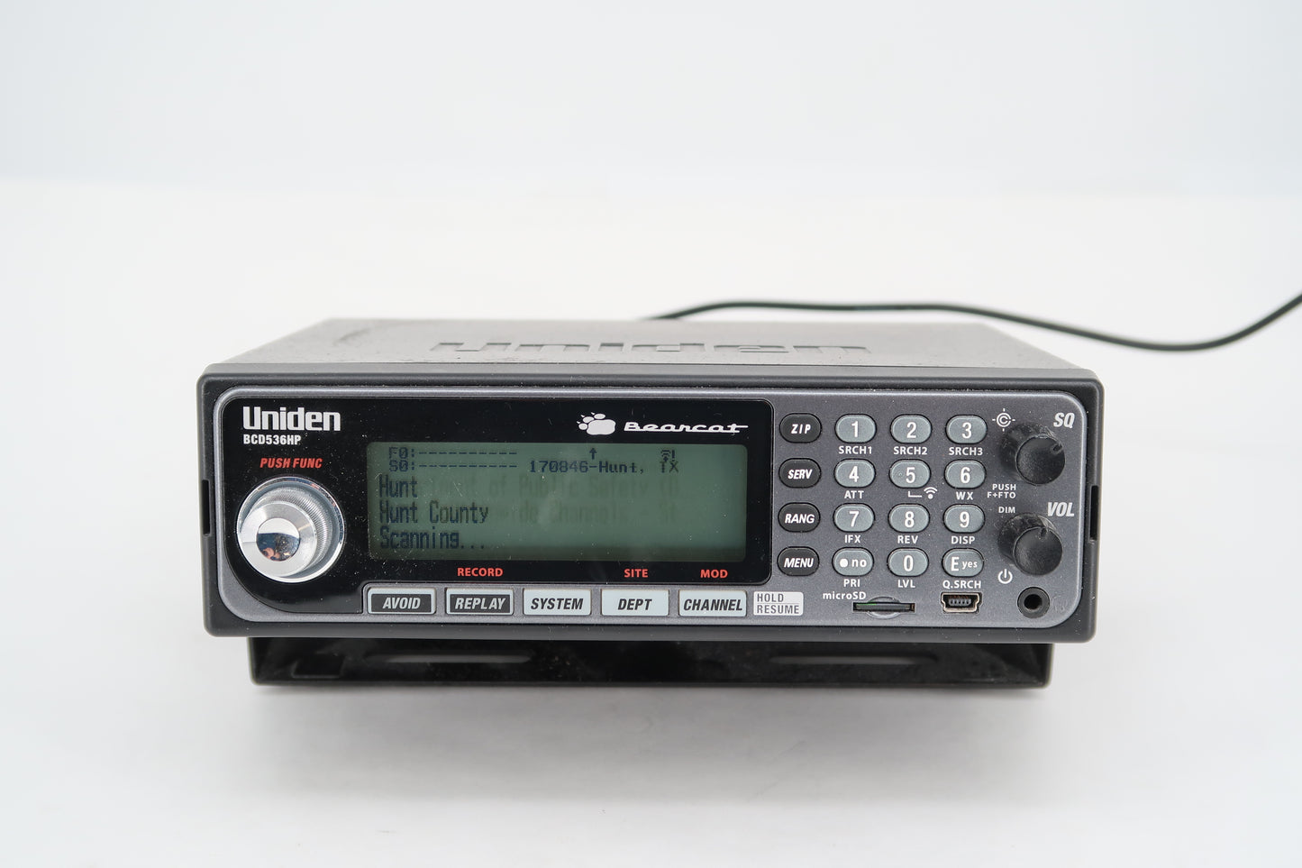 U19685 Used Uniden BCD536HP Bearcat TrunkTracker V Digital Police Scanner
