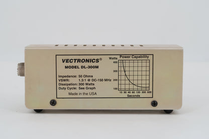 U19683 Used Vectronics DL-300M DC-150MHz 300W Dummy Load