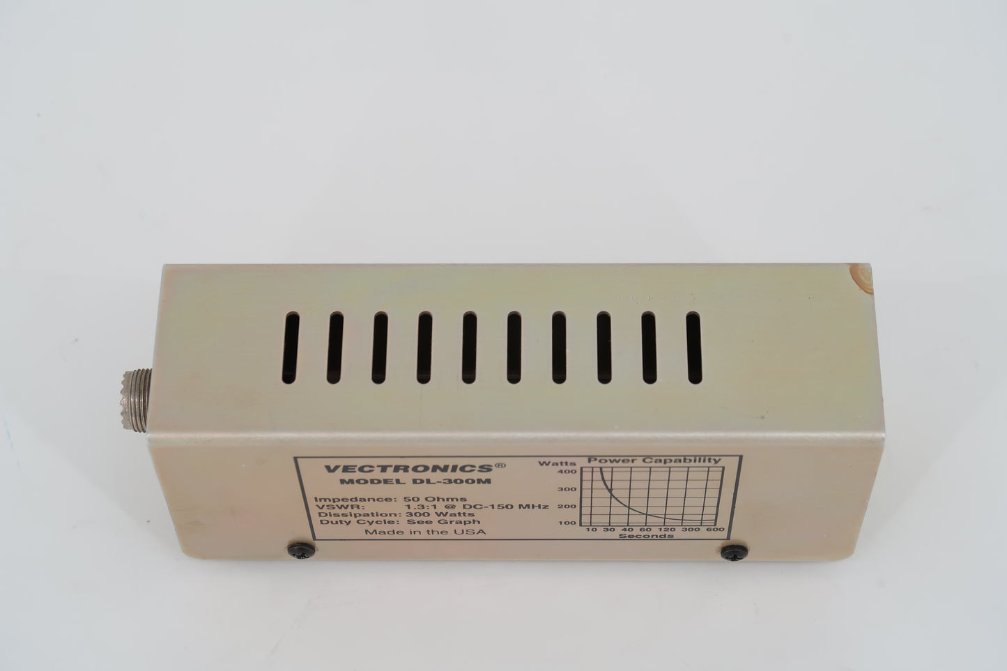 U19683 Used Vectronics DL-300M DC-150MHz 300W Dummy Load