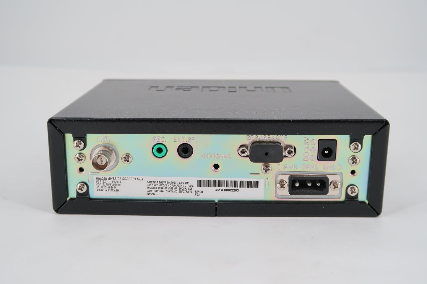 U19686 Used Uniden BCT15X Analog Mobile Trunking Scanner