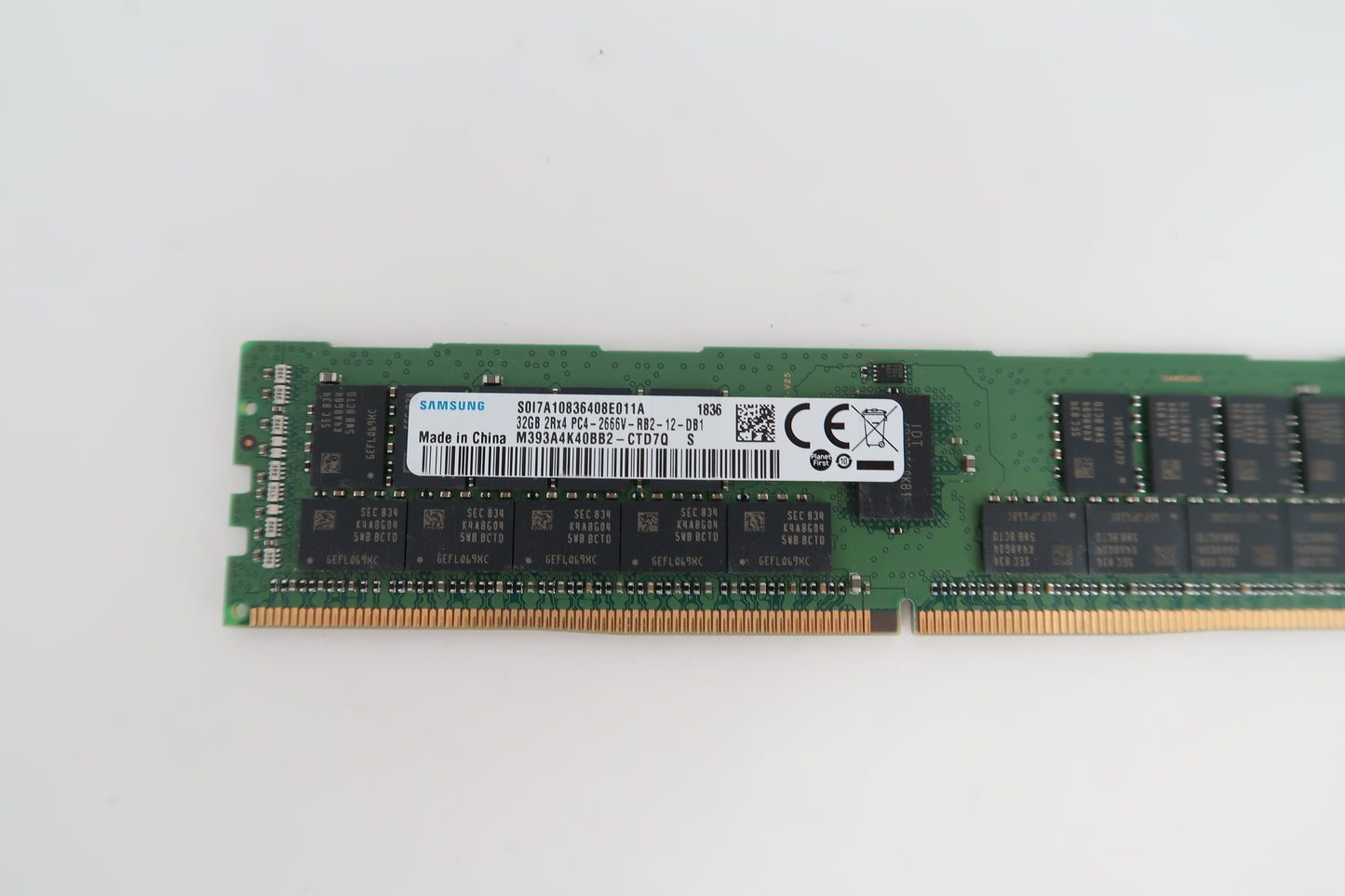 U19682 Used Samsung M393A4K40BB2 DDR4-2666V SDRAM Memory Modules x50