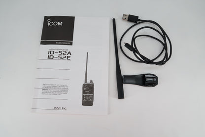 U19699 Used Icom ID-52A VHF/UHF Dual Band Handheld Transceiver No Charger