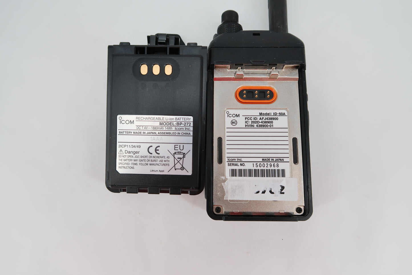U19700 Used Icom ID-50A VHF/UHF Dual Band D-Star Handheld Transceiver No Charger