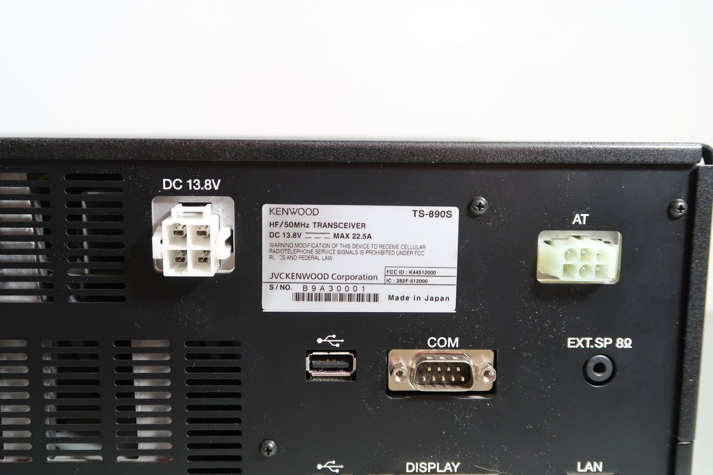 U19702 Used Kenwood TS-890S HF/50 MHz Transceiver