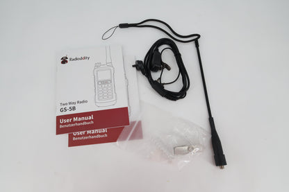 U19711 Used Radioddity GS-5B Handheld Dual Band Analog Radio