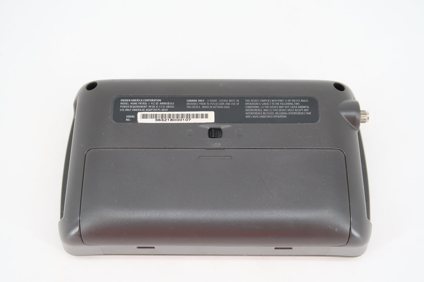 U19712 Used Uniden HomePatrol-I Digital Trunk-Tracking Scanner