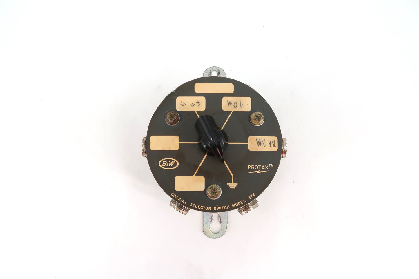 U19739 AS IS Untested B&W Protax Model 376 Coaxial Selector Switch