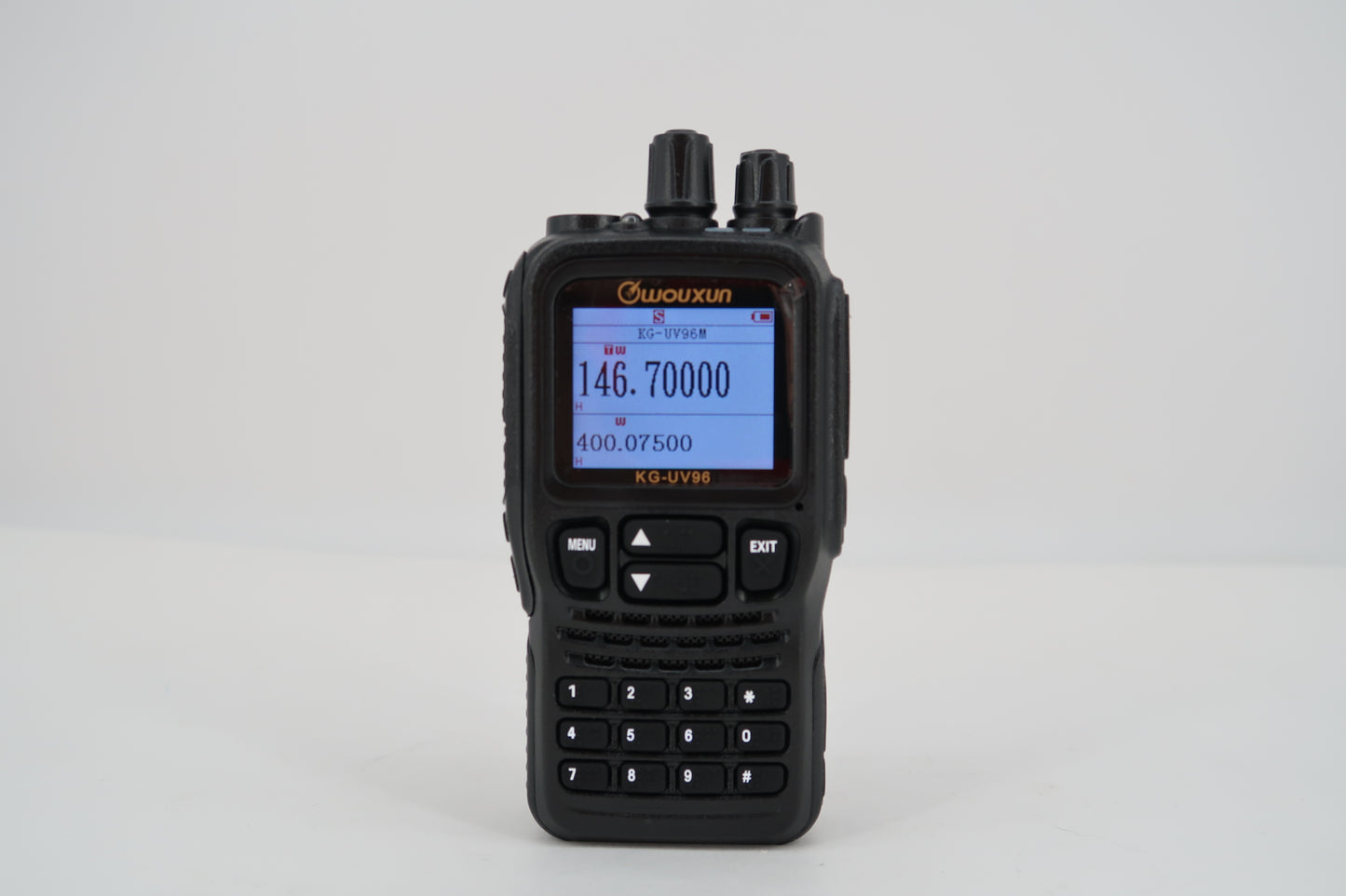 U19716 AS IS Wouxun KG-UV96 Braille Dual Band Handheld Radio (Noisy)
