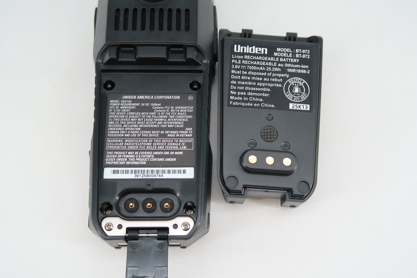 U19725 Used Uniden SDS150 Handheld Scanner