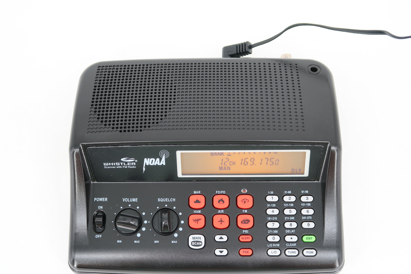 U19722 Used Whistler WS1025 Analog Desktop Weather Scanner