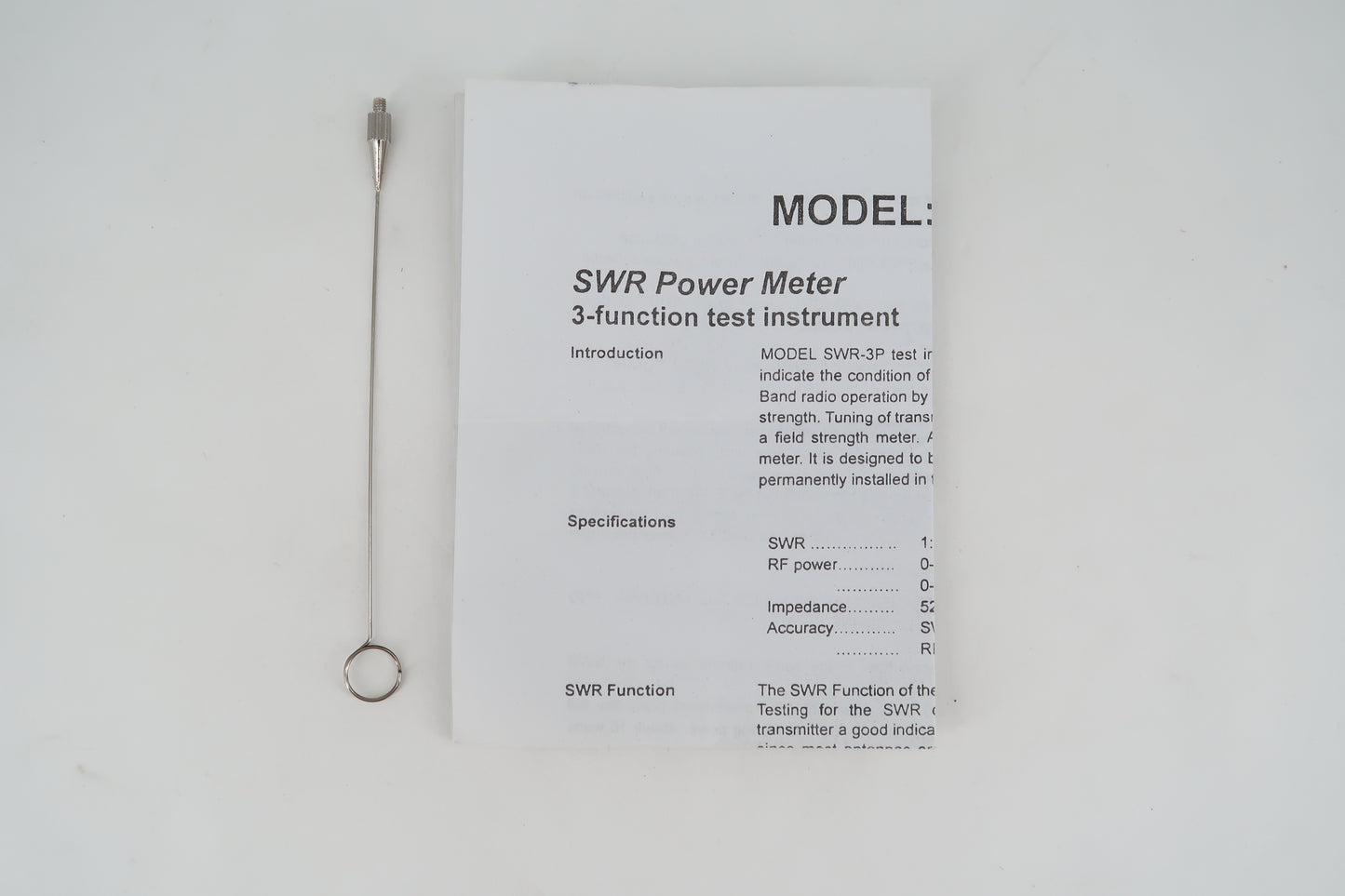 U19729 Used Workman SWR-3P SWR & Power Meter