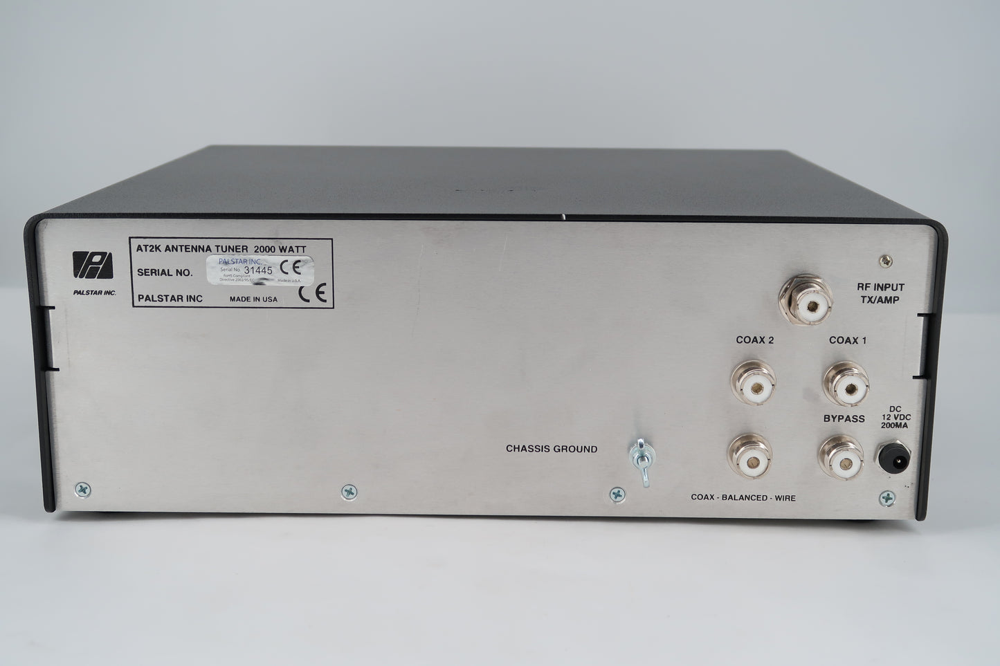 U19744 Used Palstar AT2K 2000W HF Antenna Tuner