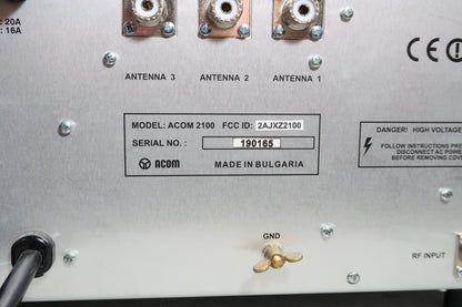 U19747 Used ACOM A2100 1.8-54MHz Linear Amplifier