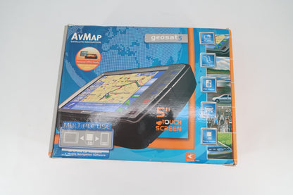 U19757 Used AVMap GeoSat5 Touchscreen GPS Navigator w/ Kenwood TH-D72A Interface Cables