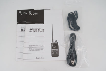 U19752 Used Icom ID-52A Plus VHF/UHF Dual Band Handheld Transceiver