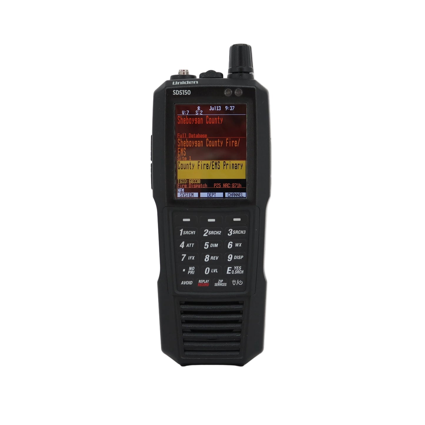 U19755 Used Uniden SDS150 Handheld Scanner