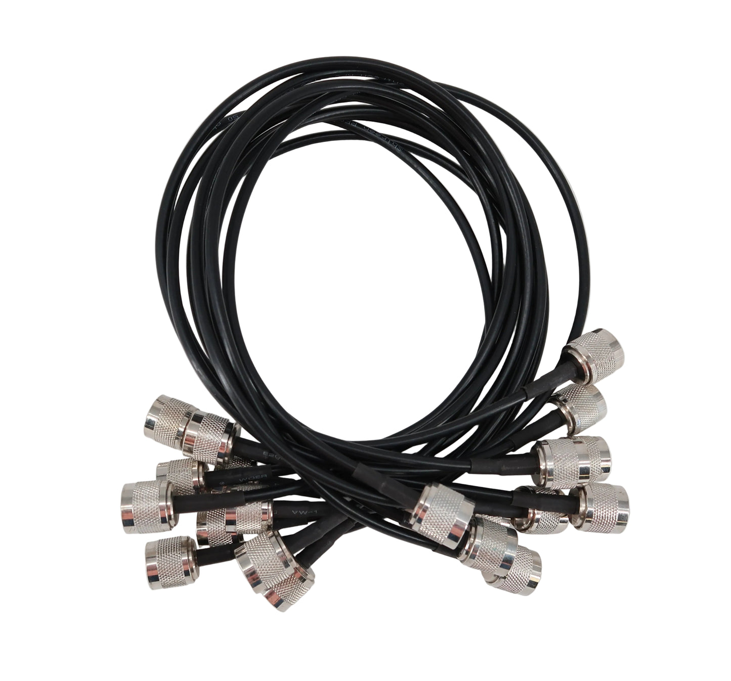 U19761 Never Used Shireen RFC 195 2ft Low Loss 50 Ohm Coaxial Jumper Cable N-Type Connectors Bundle (x10)