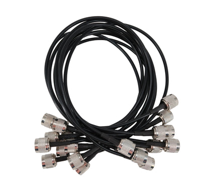 U19761 Never Used Shireen RFC 195 2ft Low Loss 50 Ohm Coaxial Jumper Cable N-Type Connectors Bundle (x10)