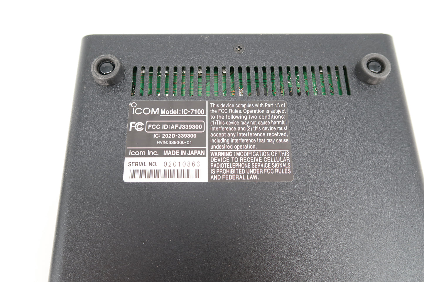 U19763 Used ICOM IC-7100 HF/VHF/UHF All-Mode Transceiver