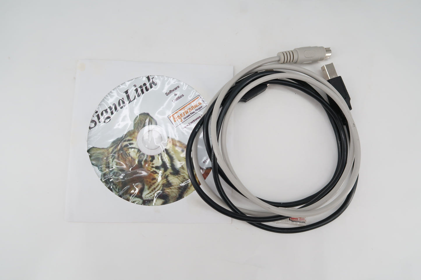 U19766 Used Tigertronics Signalink Integrated USB Sound Card With Yaesu FT-818 Cbale