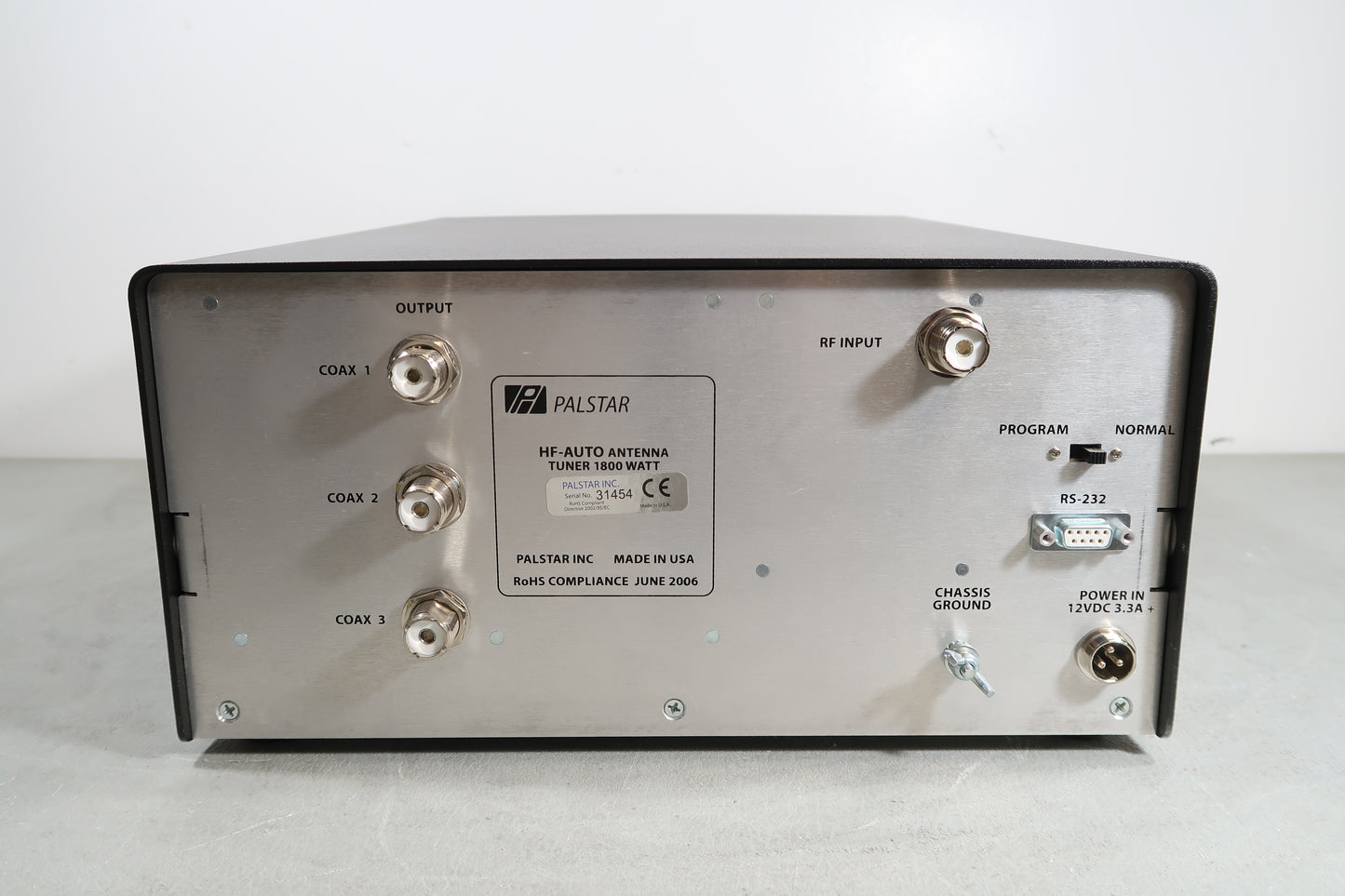 U19769 Used Palstar HF AUTO 1800 Watt Automatic Antenna Tuner