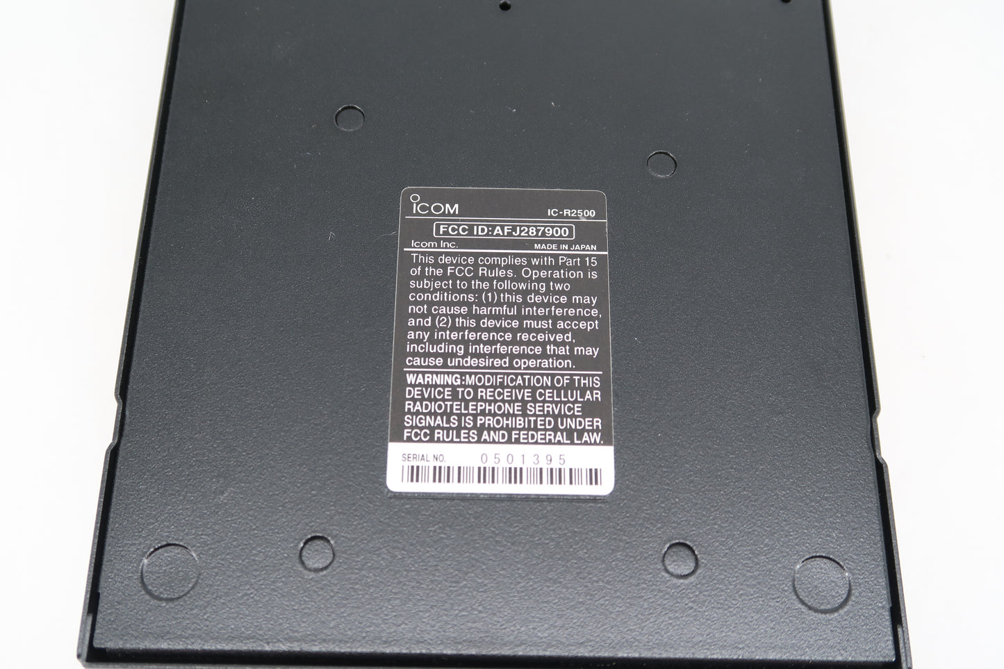 U19783 Used Icom IC-R2500 Communications Receiver with Control Head UT-122 Nice