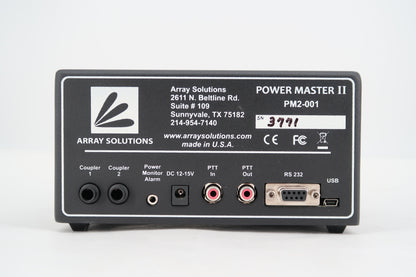 U19803 Array Solutions Power Master II (PM2-001) Digital Power/SWR Meter w/ Coupler