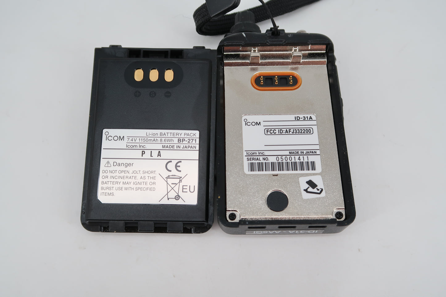 U19802 Used Icom ID-31A UHF Handheld Transceiver