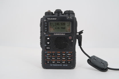 U19799 Used Yaesu VX-8DR Quad-Band Submersible Handheld Transceiver w/ Extras