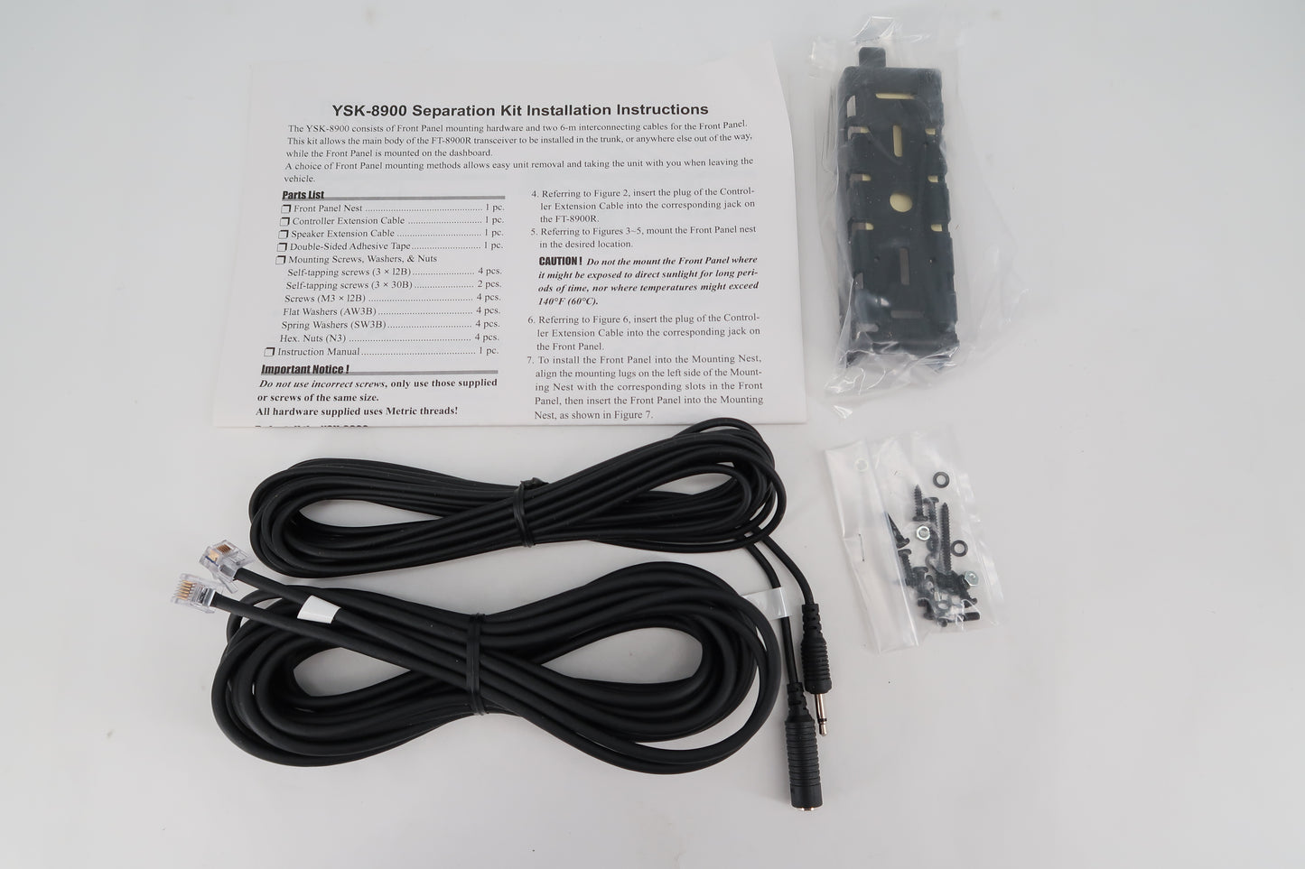 U19821 Used Yaesu YSK-8900 Separation Kit for Yaesu FT-8900 Quad Band