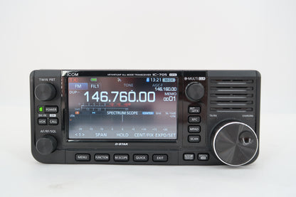 U19848 Used ICOM IC-705 Portable All-Mode Transceiver w/ Windcamp ARK-705 and MARS