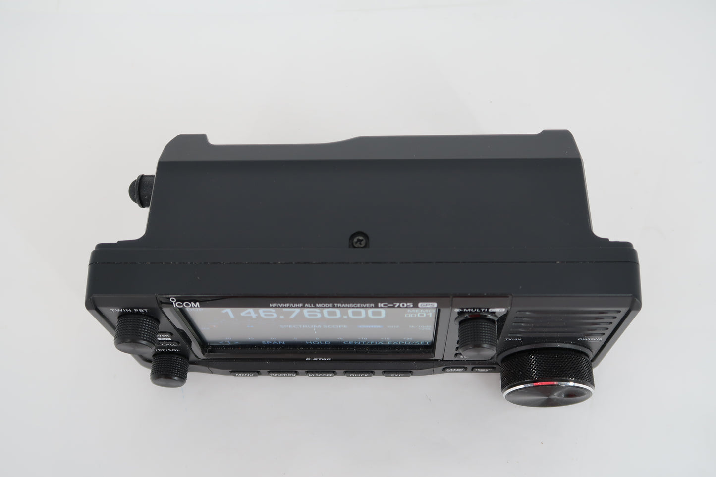 U19848 Used ICOM IC-705 Portable All-Mode Transceiver w/ Windcamp ARK-705 and MARS