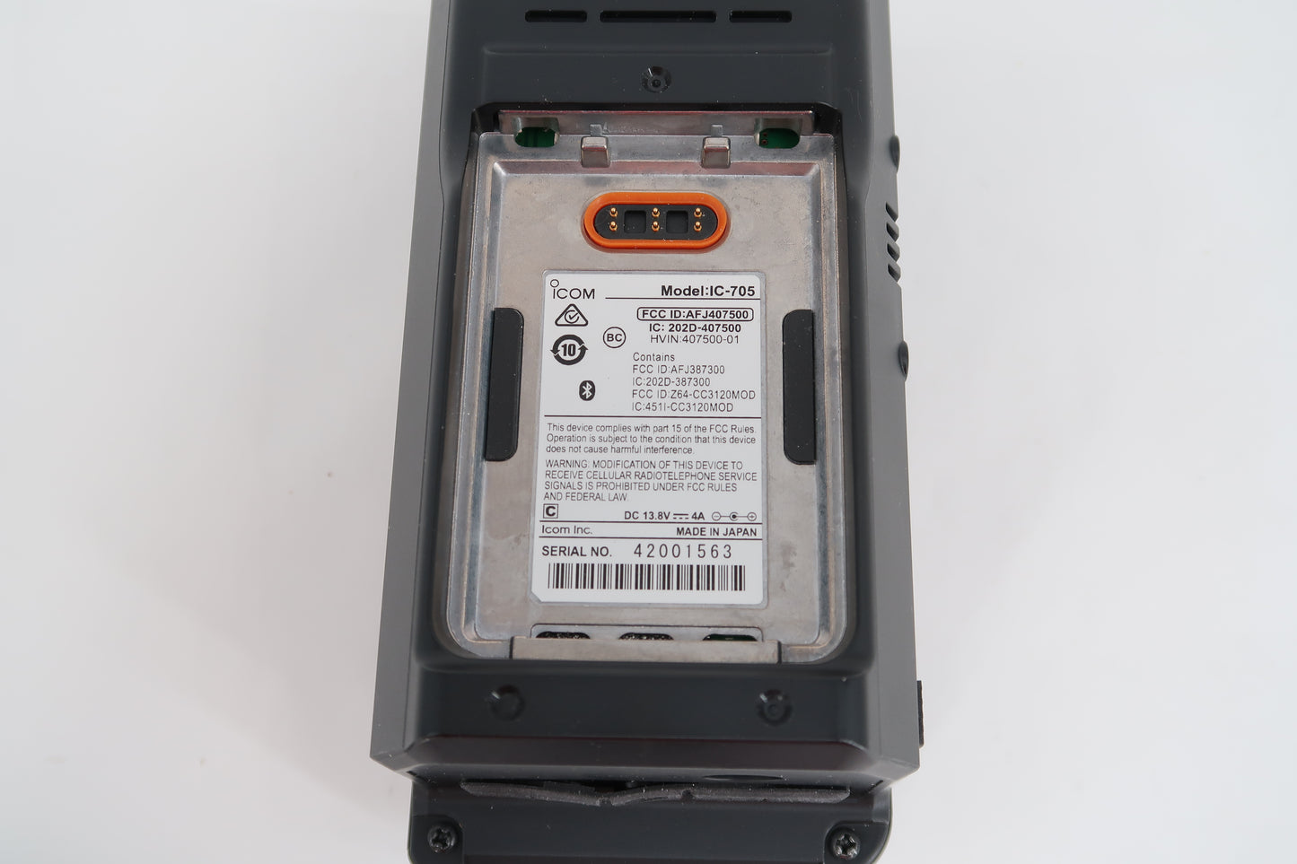 U19848 Used ICOM IC-705 Portable All-Mode Transceiver w/ Windcamp ARK-705 and MARS