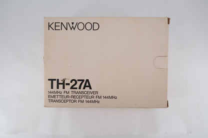 U19851 AS IS Untested  Kenwood TH-27A 144MHz FM Handheld Transceiver