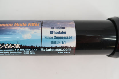 U19854 Used MyAntennas CMC-154-3K Common Mode Filter/Choke/Suppressor/Isolator/Balun