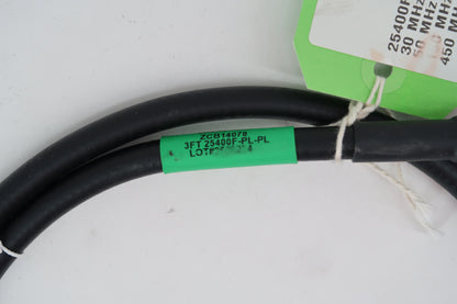 U19855 Never Used ABR Industries 25400F-PL-3FT Coax Cable