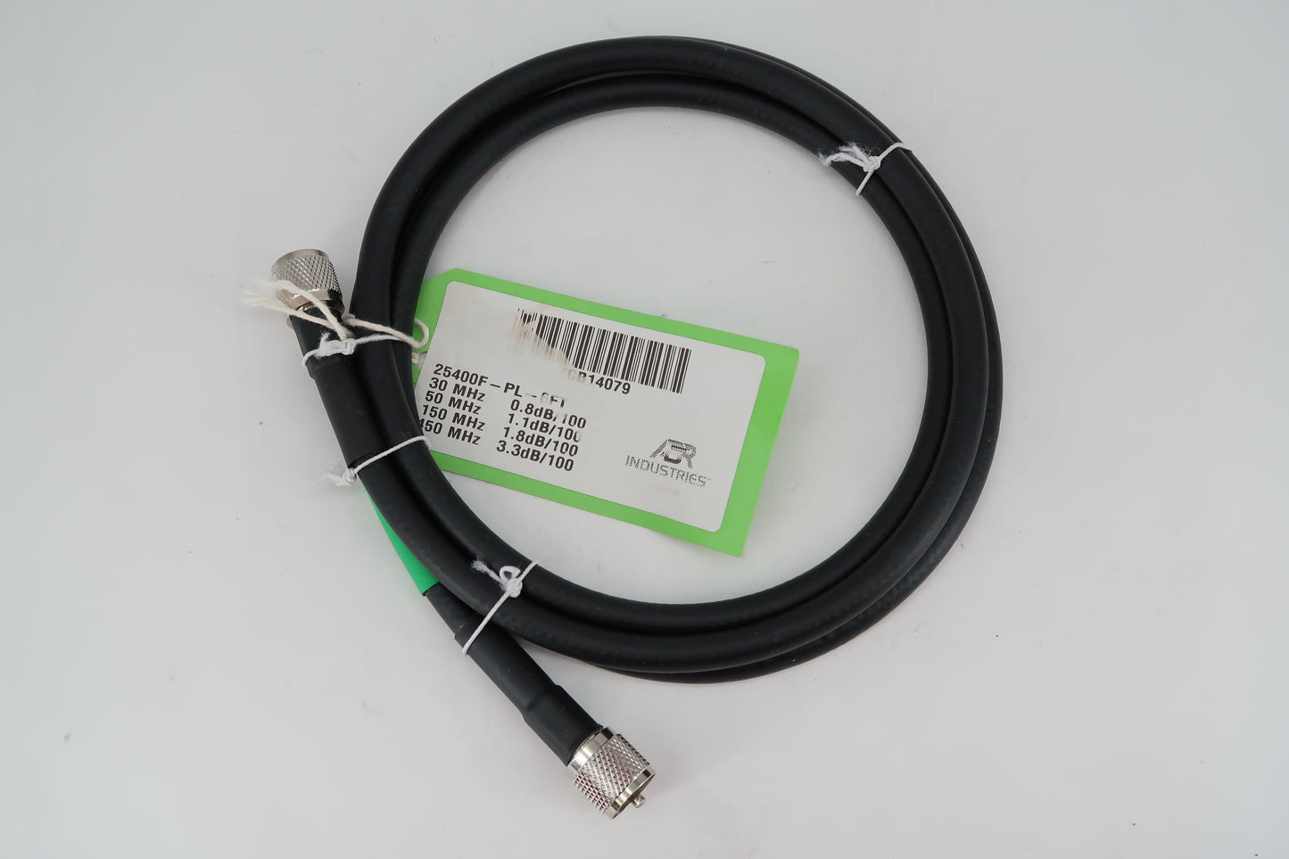 U19858 Never Used ABR Industries 25400F-PL-6FT Coax Cable