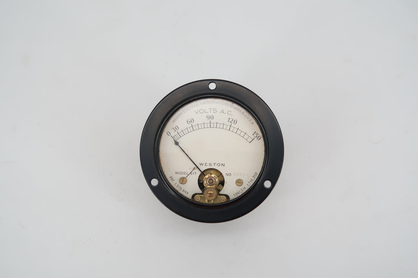 U19865 Never Used Weston Model 517VM 150V Panel Volt Meter