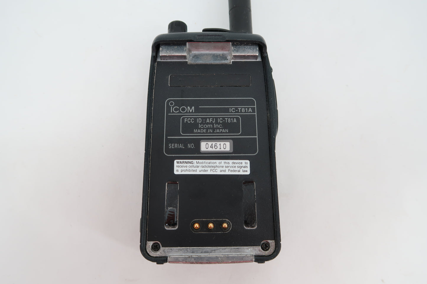 U19871 Used Icom IC-T81A Multi-Band Submersible Handheld Transceiver