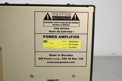 U19872 Used OM Power OM-2000A+ HF/6m Automatic Power Amplifier
