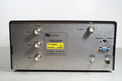 U19898 Used Palstar HF AUTO 1800 Watt Automatic Antenna Tuner 30 days old