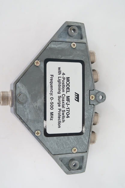 U19903 Used MFJ-1704 4-Way Coaxial Switch
