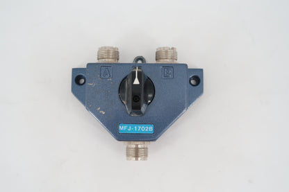 U19904 Used MFJ-1702B 2-Position Coaxial Switch w/ Off-Ground Position