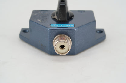 U19904 Used MFJ-1702B 2-Position Coaxial Switch w/ Off-Ground Position