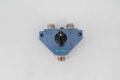 U19906 Used MFJ-1702B 2-Position Coaxial Switch w/ Off-Ground Position