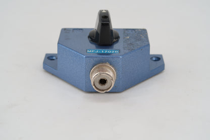 U19906 Used MFJ-1702B 2-Position Coaxial Switch w/ Off-Ground Position