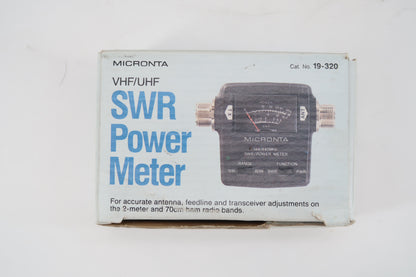 U19914 Used Micronta 19-320 Compact VHF/UHF Power/SWR Meter